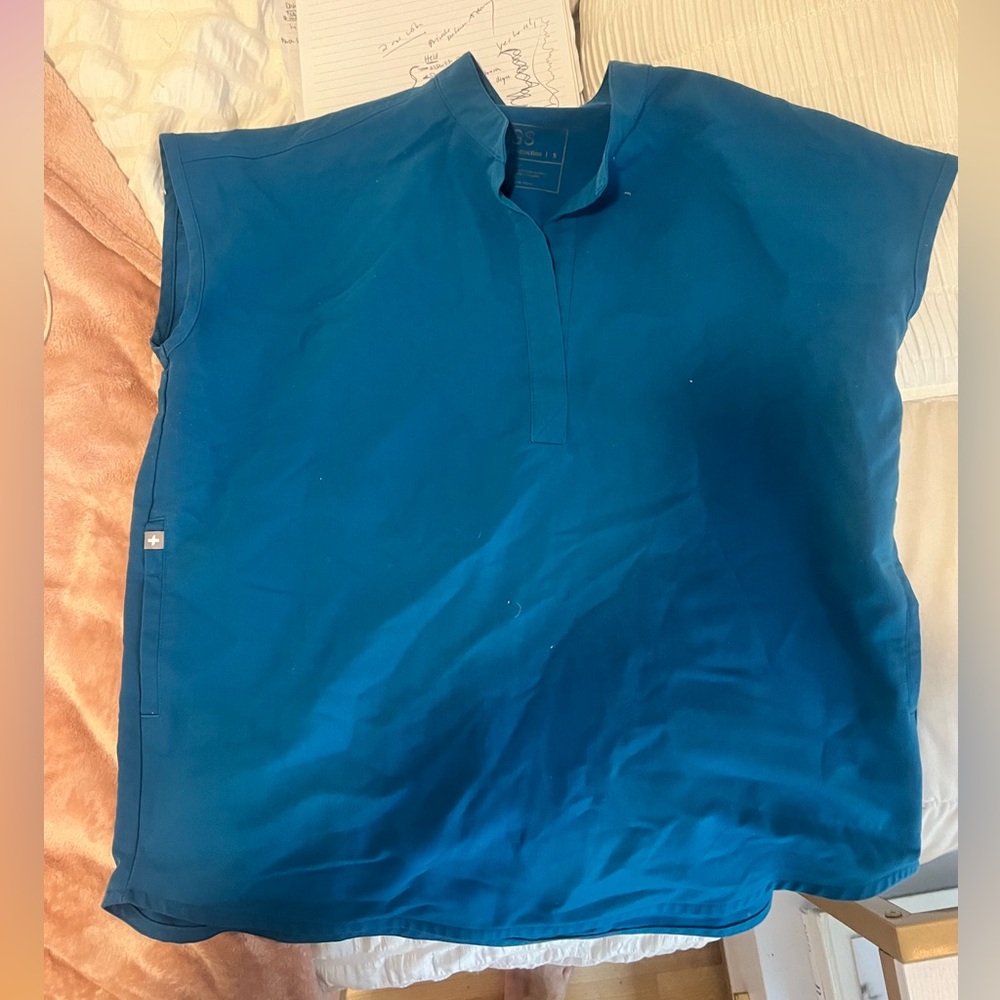 Blue Sleeveless Top